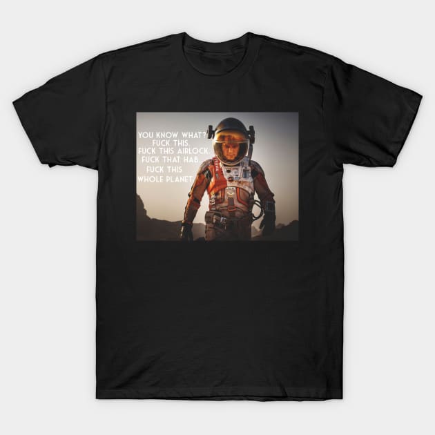 Mark Watney The Martian sticker T-Shirt by liilliith
